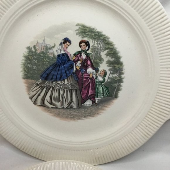 Vintage Victory By Salem China Co. Godey Decorative Dessert and Salad Plate - Picture 3 of 9